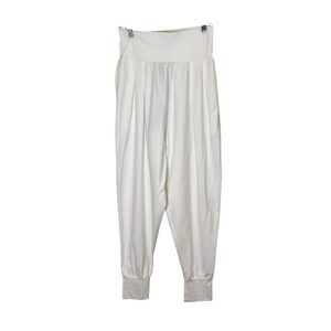 Igor Dobranik Cream High-Waisted Toledo Jogger Style Travel Pants sz S